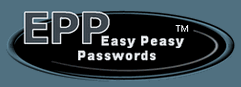 Easy Peasy Passwords(tm) password storage logo